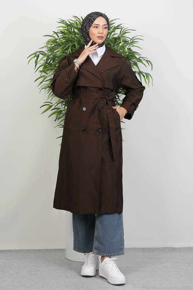 Adal Krinkıl Trenç Kahve - LAMİAGİYİM