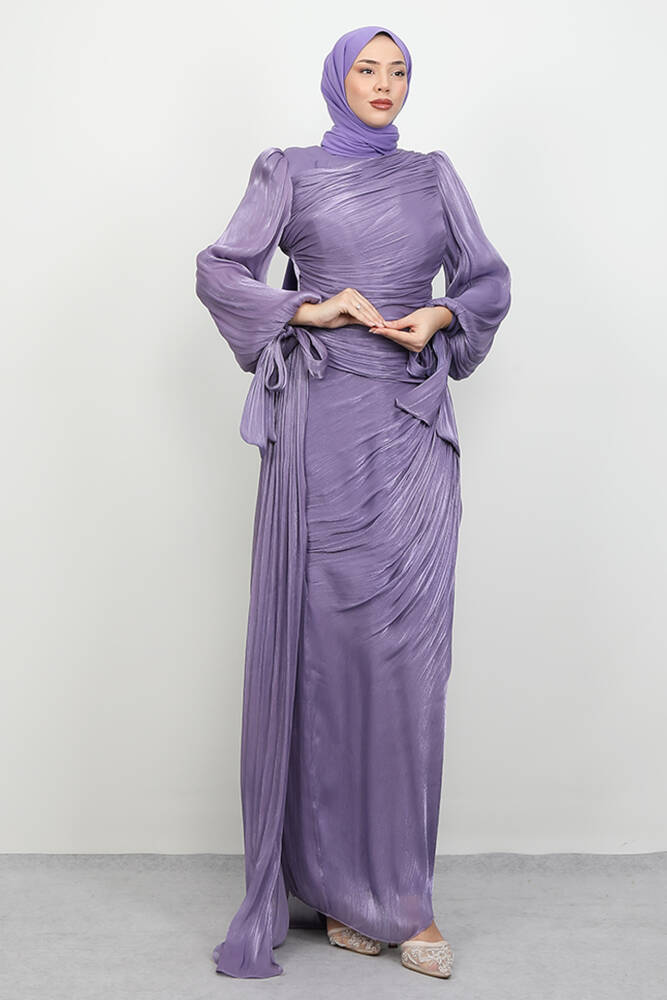 Afra İpek Abiye Lila 