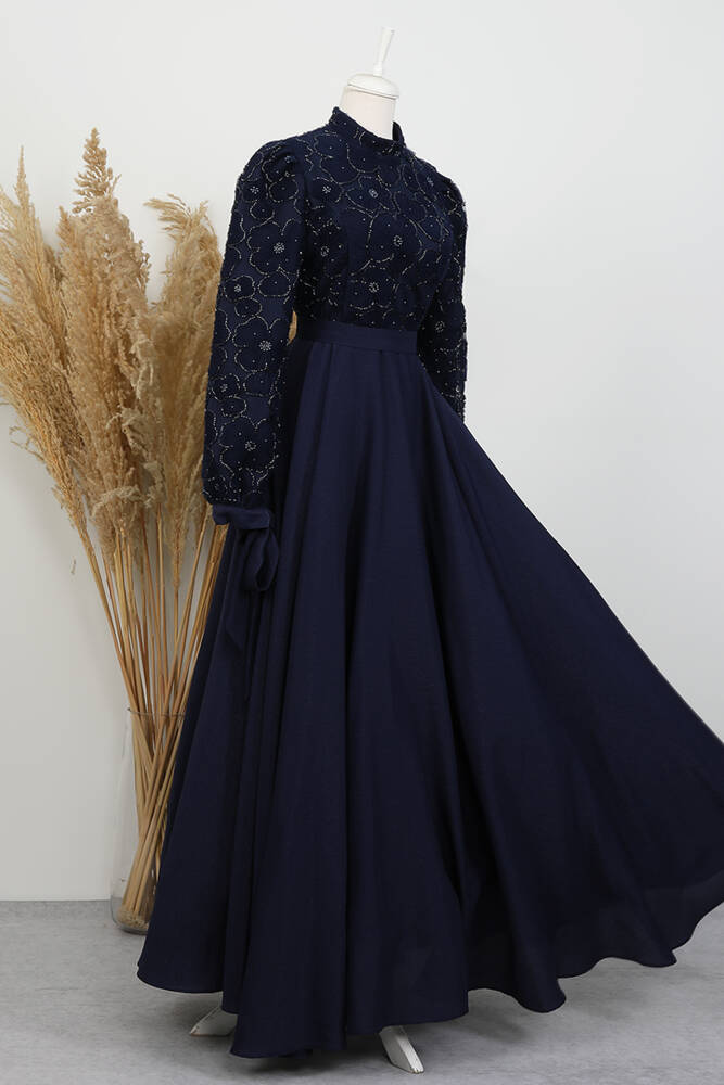 Aybike Prenses Abiye Lacivert - LAMİAGİYİM