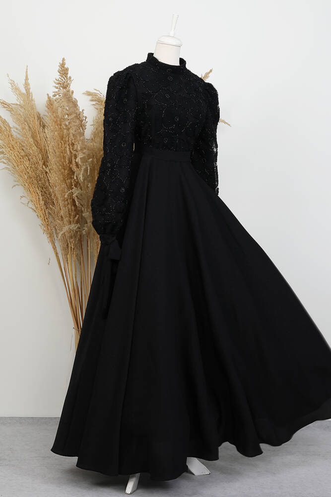 Aybike Prenses Abiye Siyah - LAMİAGİYİM