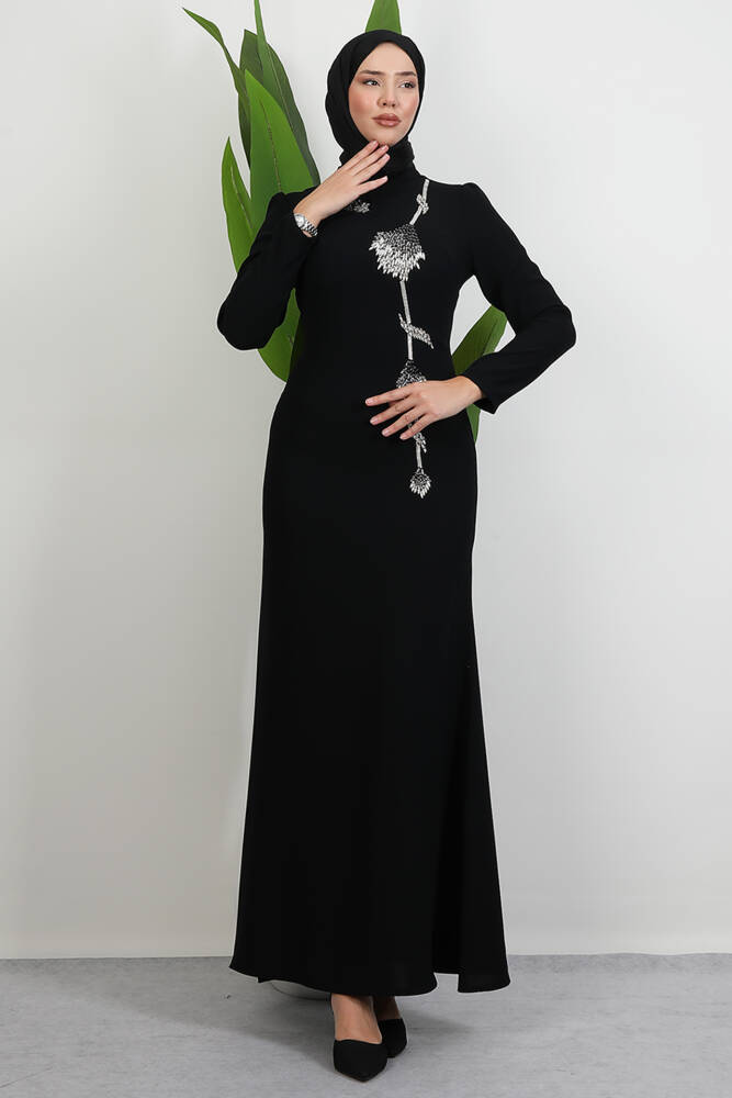 Badem Abiye Siyah - LAMİAGİYİM