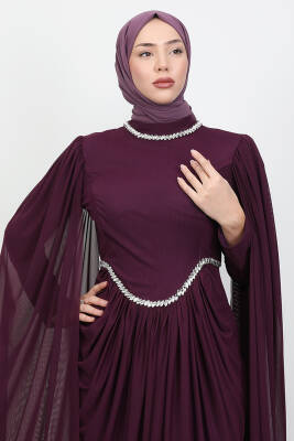 Diana Tül Abiye Mor - LAMİAGİYİM