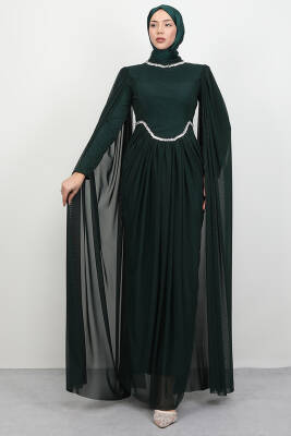 Diana Tül Abiye Zümrüt - LAMİAGİYİM