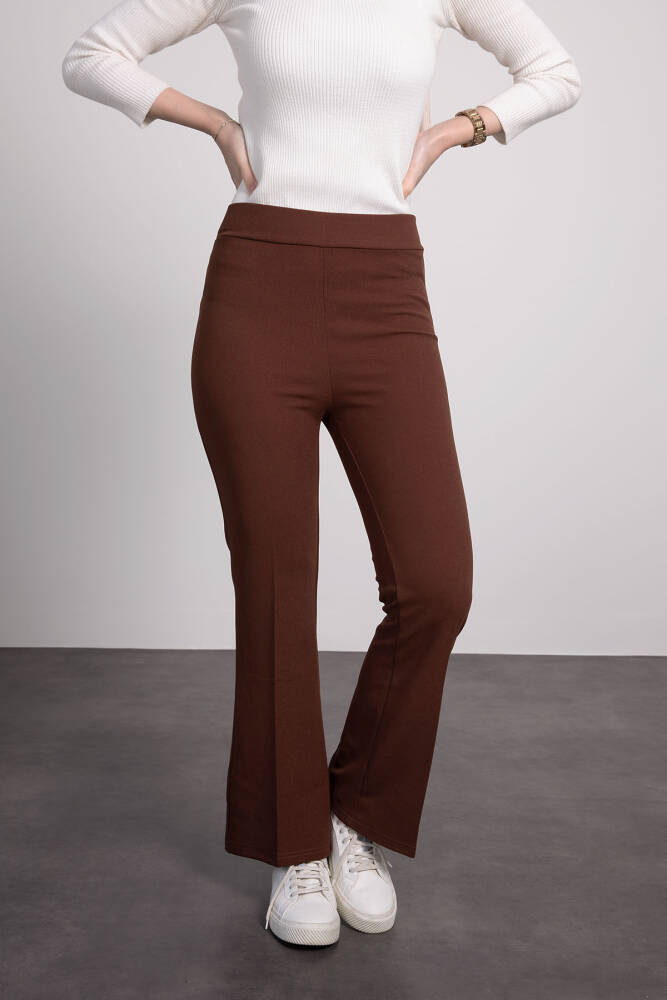 Düz Paça Pantolon Kahve - LAMİAGİYİM