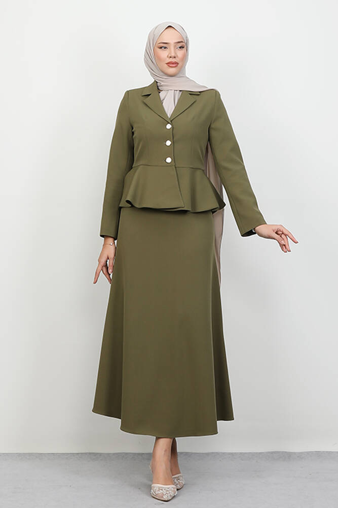 Efnan Detay Takım Haki - LAMİAGİYİM