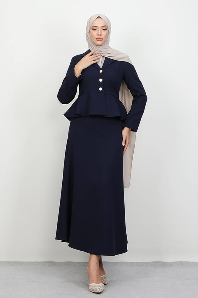 Efnan Detay Takım Lacivert - LAMİAGİYİM