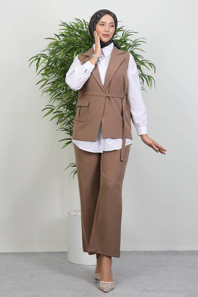 Farah Yelekli Takım Vizon - LAMİAGİYİM