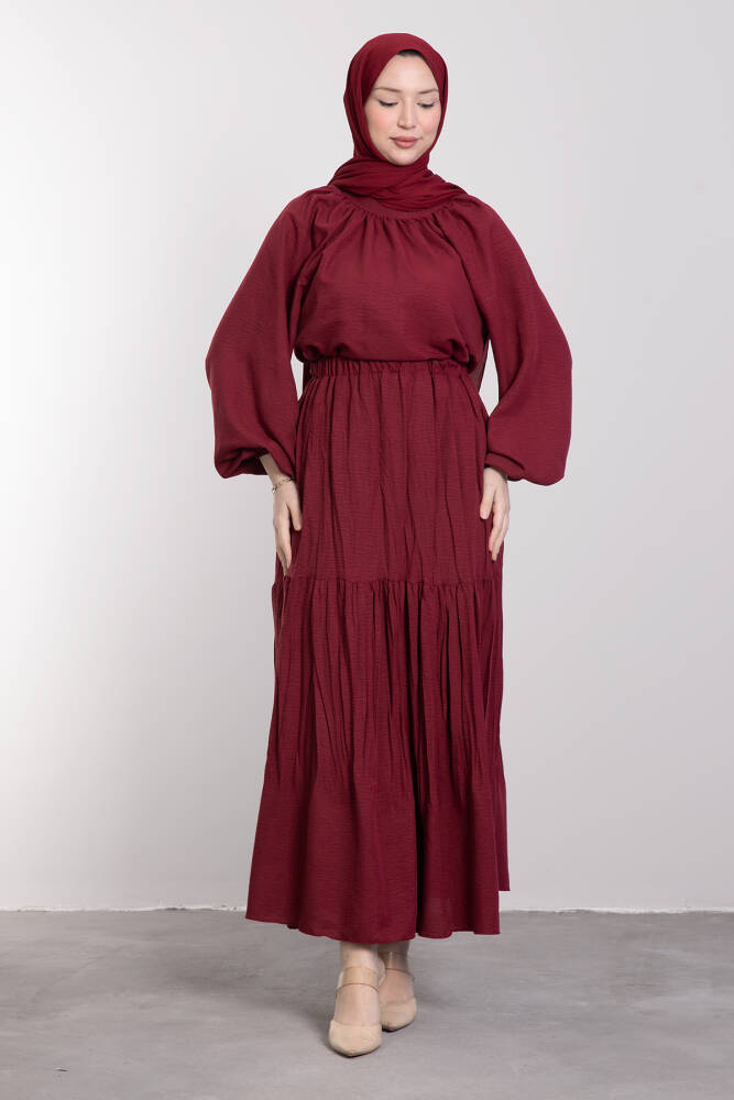 Feza İkili Takım Bordo 