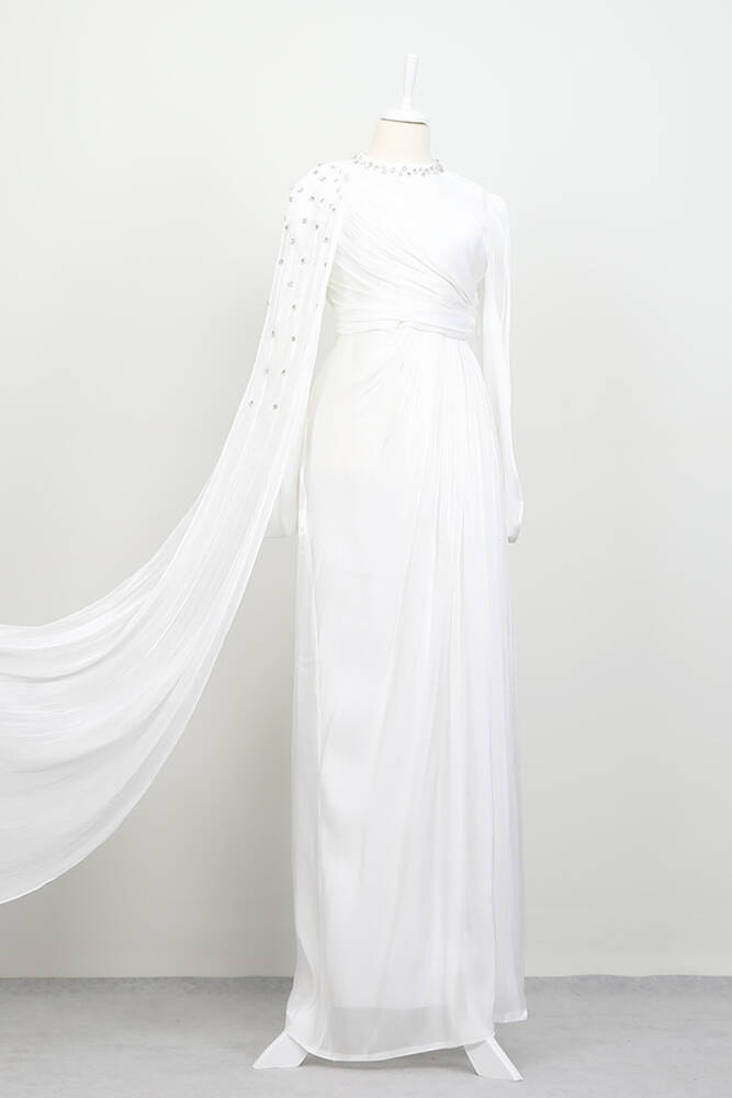 İlkin Yoryo Abiye Beyaz - LAMİAGİYİM