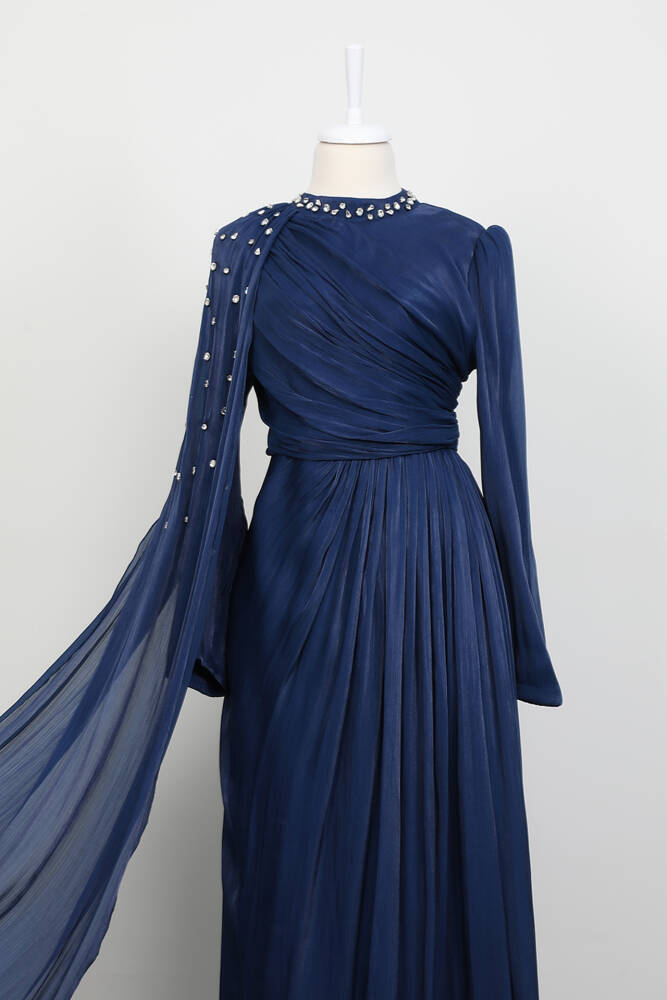 İlkin Yoryo Abiye Lacivert - LAMİAGİYİM