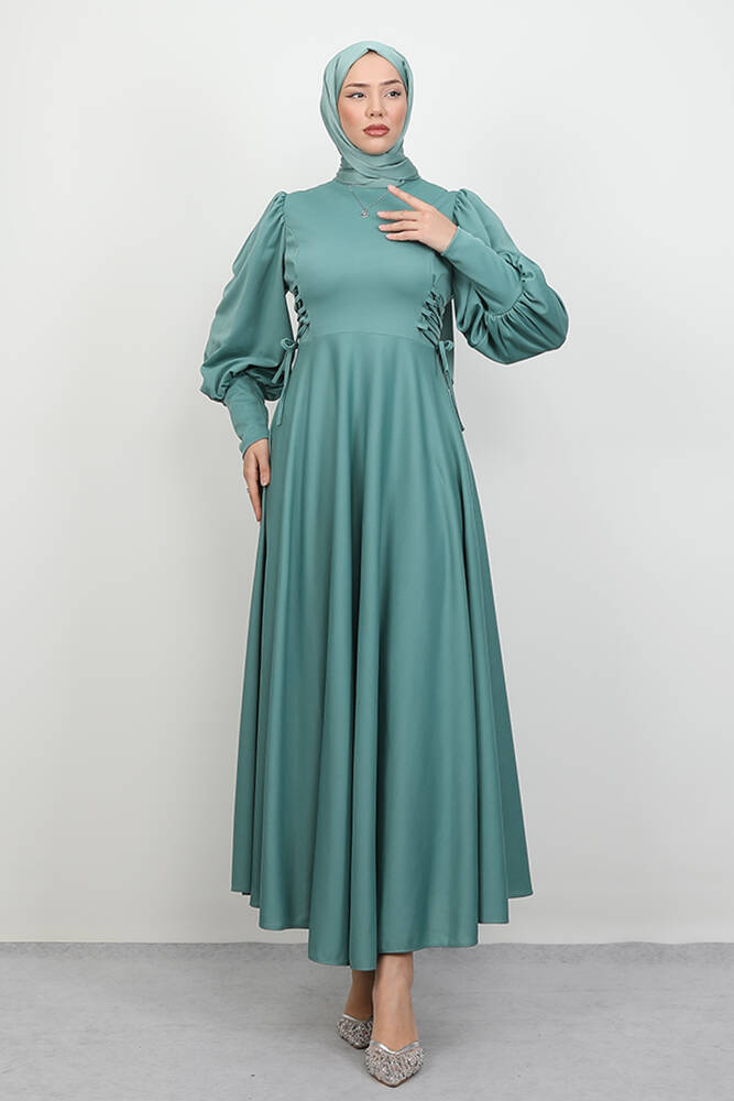 İp Kuşaklı Elbise Mint - LAMİAGİYİM