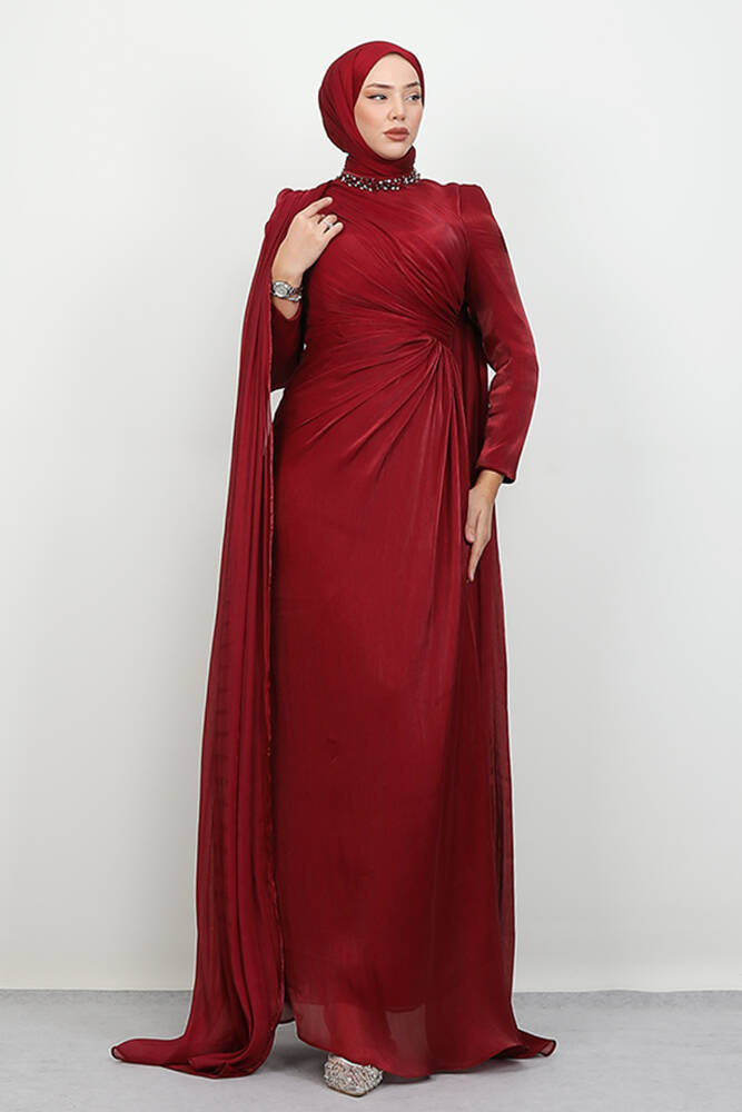 Isabella Yoryo Abiye Bordo - LAMİAGİYİM