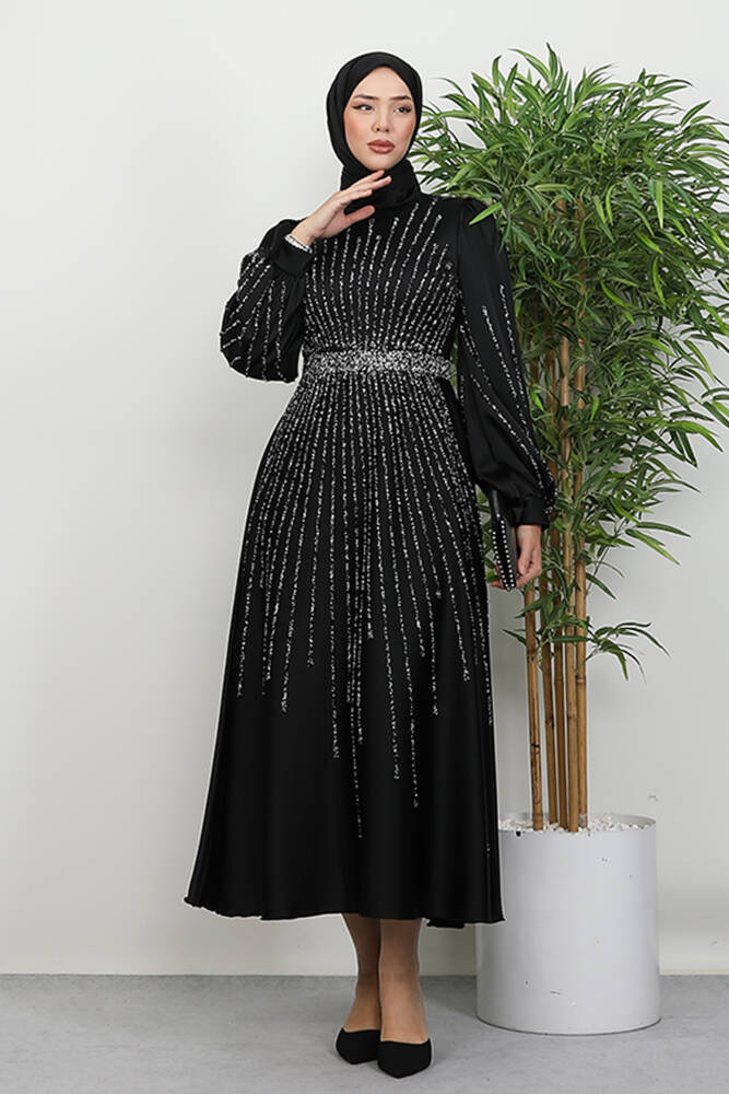 Madame Giyza Abiye Siyah - LAMİAGİYİM