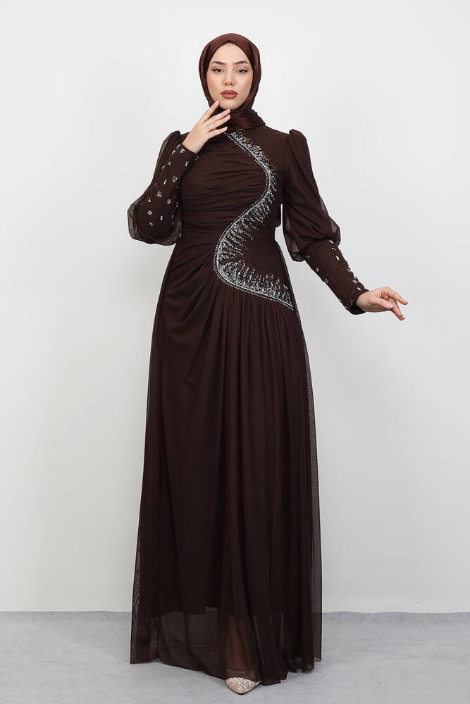 Mars Manşet Abiye Acı Kahve 