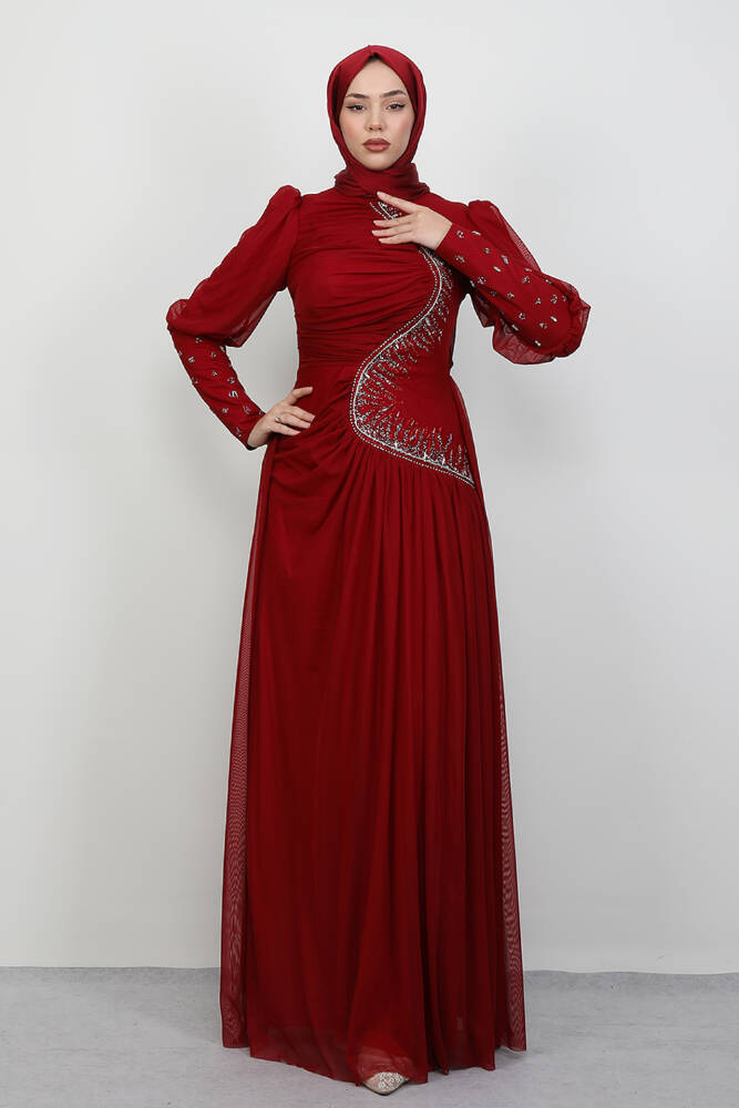 Mars Manşet Abiye Bordo 