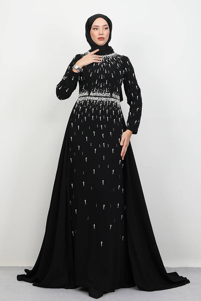 Mery İnci Abiye Siyah - LAMİAGİYİM