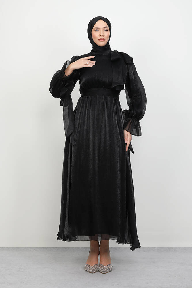 Mişa Tesettür Elbise Siyah - LAMİAGİYİM