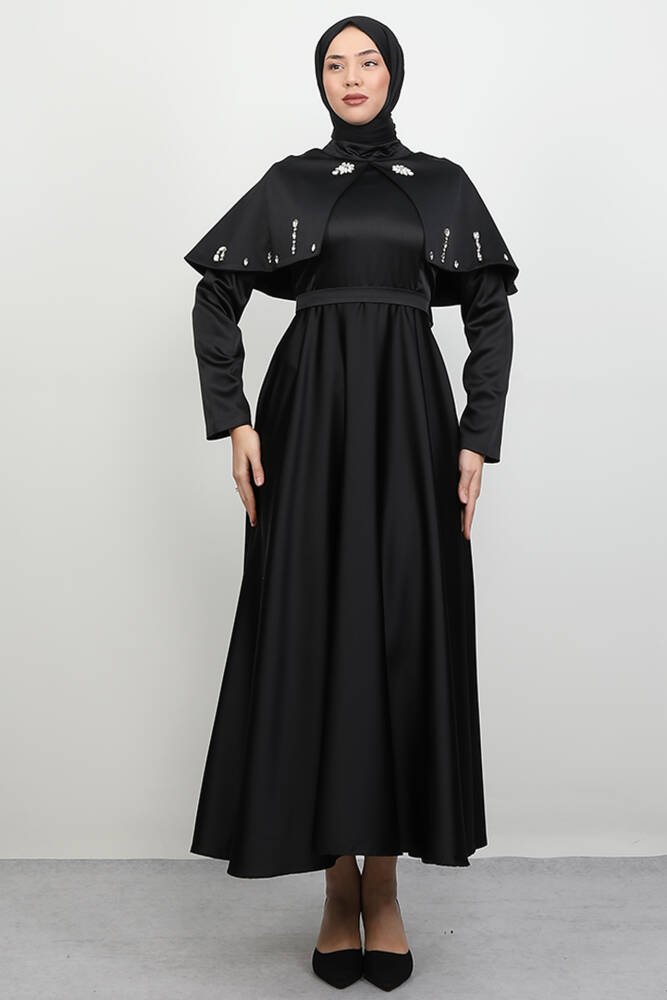 Nira Tesettür Abiye Siyah 