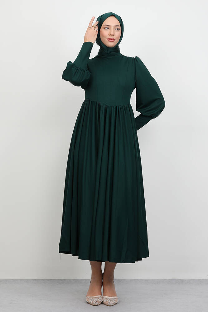 Oliva Prenses Elbise Zümrüt - LAMİAGİYİM