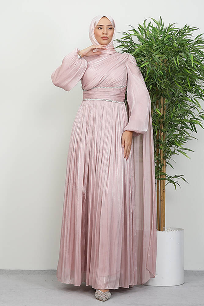 Paris Abiye Soft Pembe - LAMİAGİYİM