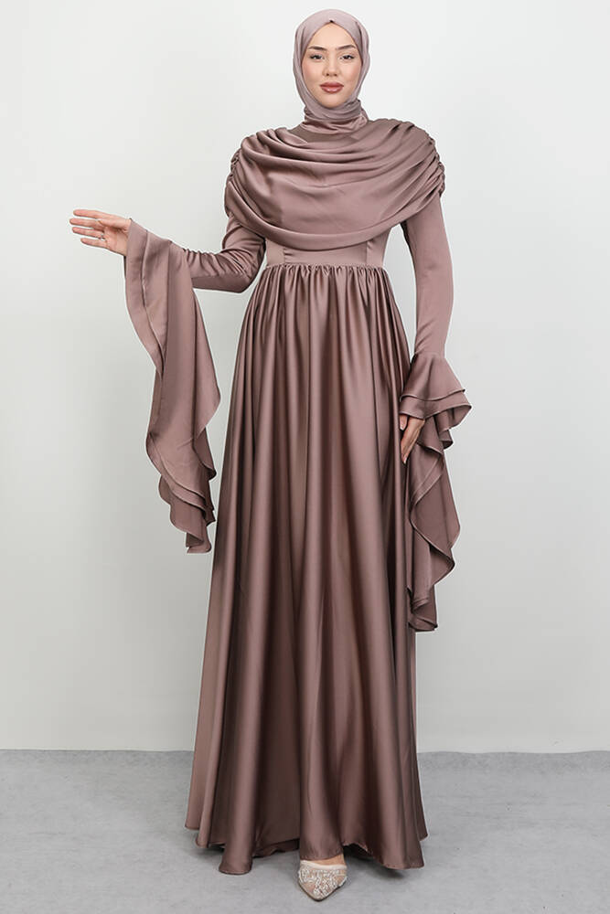 Rozalin Saten Abiye Vizon 