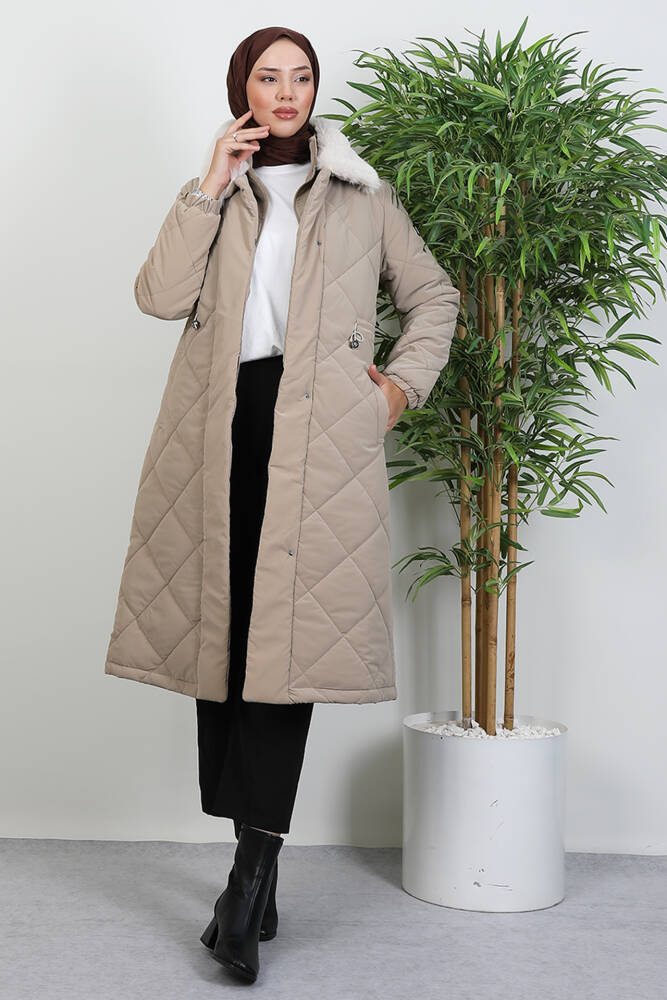 Şişme Anorak Mont Bej 