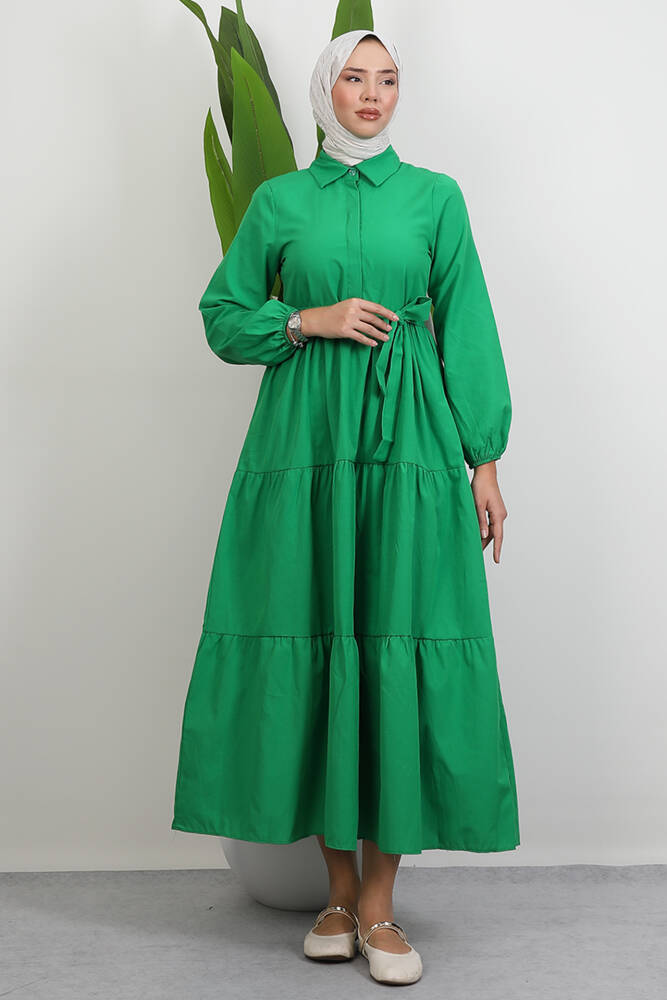 Standart Yaka Düğmeli Elbise Benetton - LAMİAGİYİM