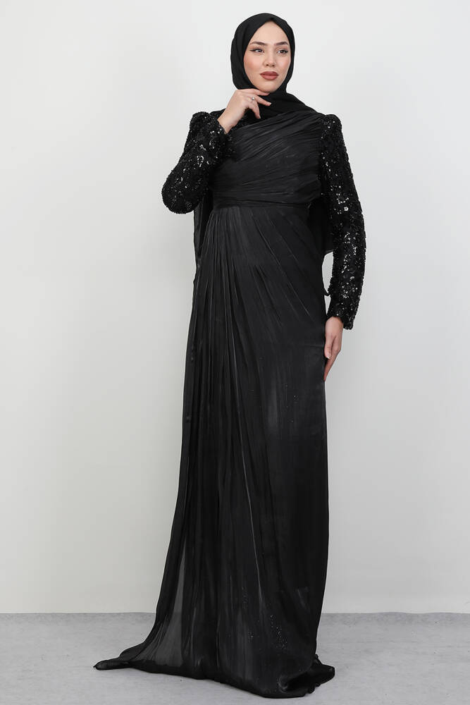 Tülay Taşlı Abiye Siyah - LAMİAGİYİM