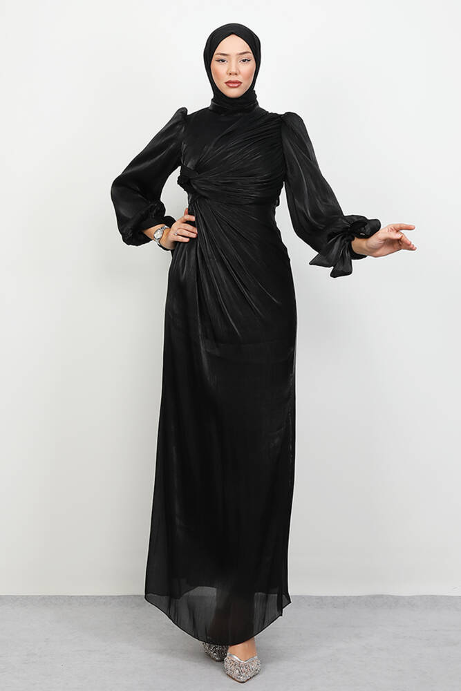 Umay Tesettür Abiye Siyah - LAMİAGİYİM