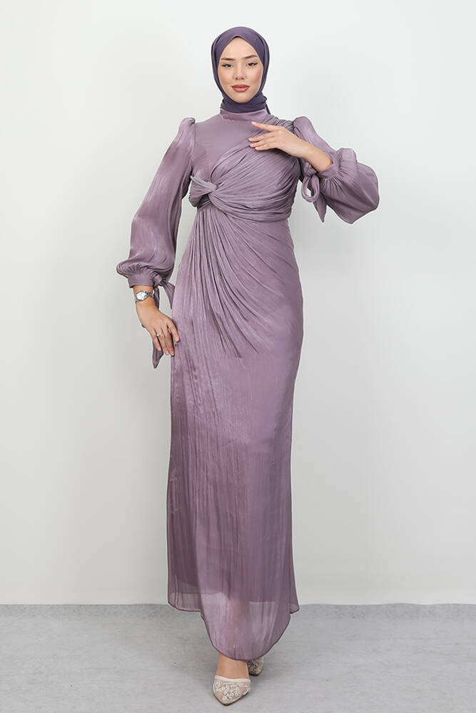 Umay Tesettür Abiye Soft Lila - LAMİAGİYİM