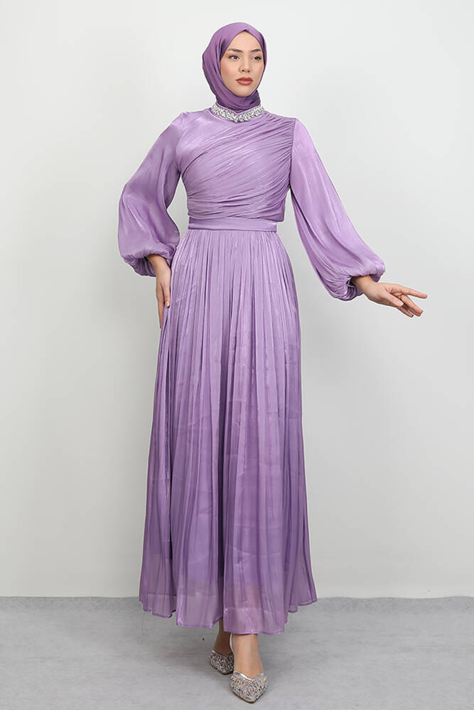 Zeliş Taşlı Abiye Lila - LAMİAGİYİM